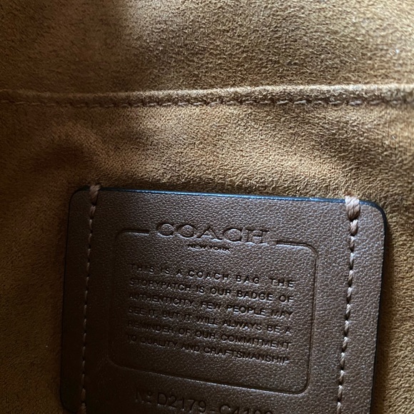 Coach Georgie Saddle Crossbody Purse Shoulder Bag In Colorblock With Whipstitch - Picture 3 of 7